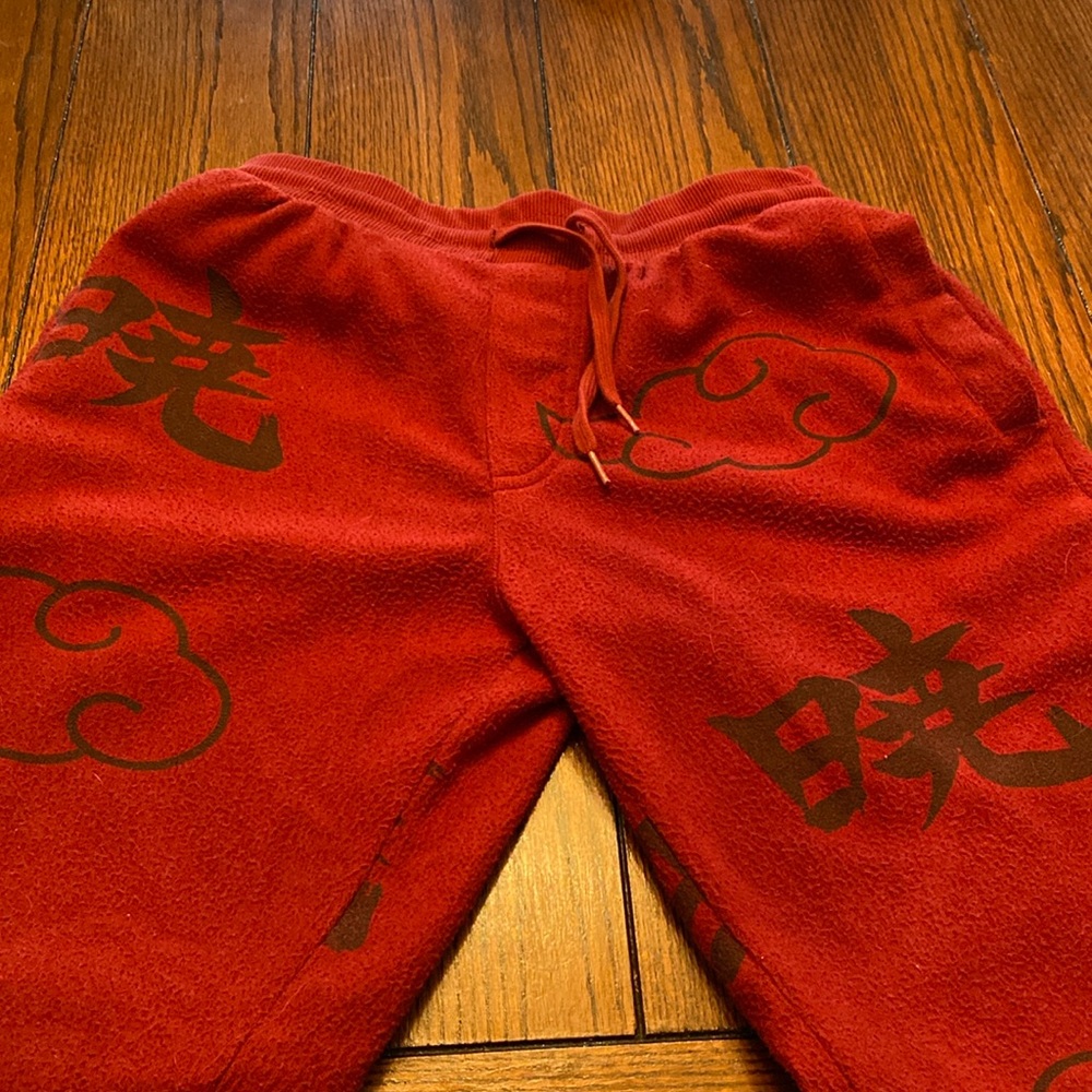 Primitive Naruto Shippuden Small Fleece Drawstring Sweatpants 14”W x 40”L